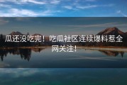瓜还没吃完！吃瓜社区连续爆料惹全网关注！