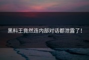 黑料王竟然连内部对话都泄露了！