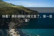 快看！黑料网排行榜又变了，第一是谁？