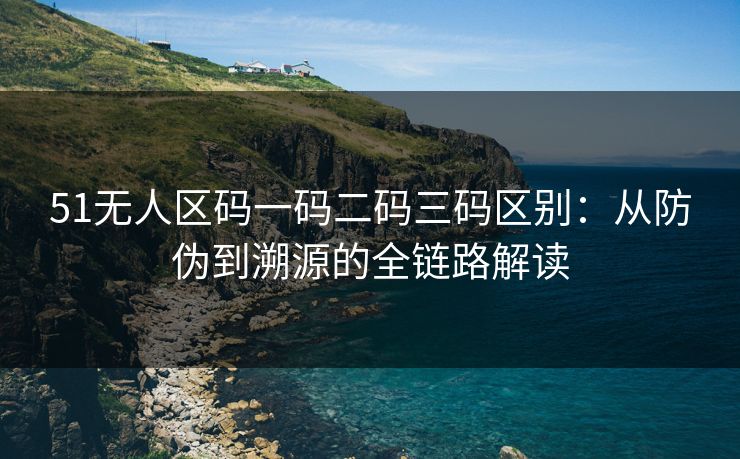 51无人区码一码二码三码区别：从防伪到溯源的全链路解读